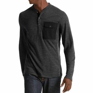 Nau Randygoat Lite Henley Shirt Wool Blend Gray Size Small Men’s